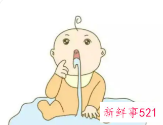 刚出生的婴儿吐沫