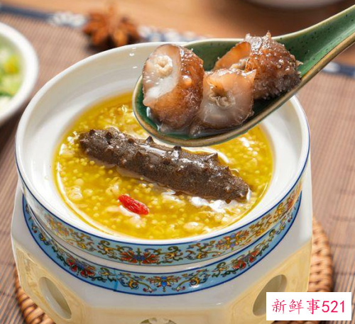 海参小米粥的做法