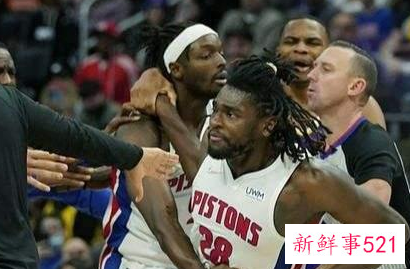 詹姆斯肘击活塞小将获生涯第二次被驱逐