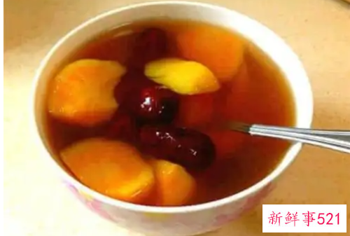 大枣红糖姜水的功效与作用