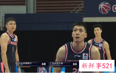 广东遭吉林逆转季前赛两连败