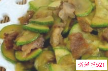 蒜苔西葫芦炒肉的做法