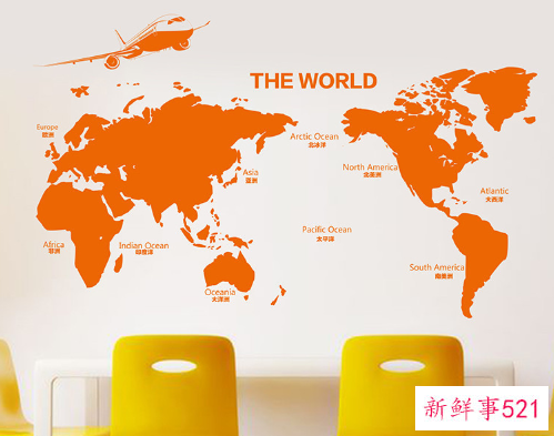 办公室地图怎么挂合适