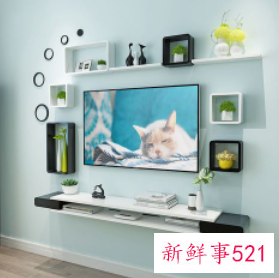 电视柜背板挂电视
