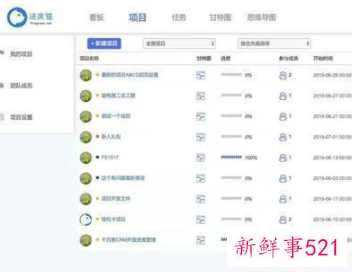 项目管理5大工具表格