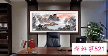 办公室地图怎么挂合适