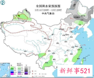 东北暴雪蓝色预警， 南方继续冲击30℃