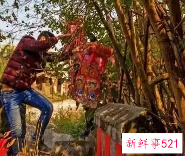 正月初十挂灯偷花灯求子