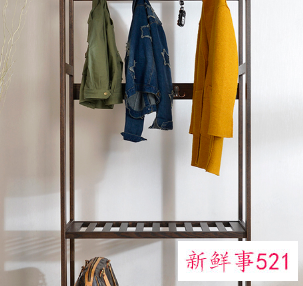 卧室挂衣架落地家用安装图