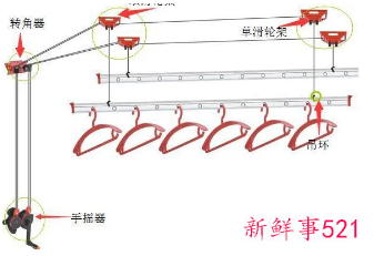 卧室挂衣架落地家用安装图