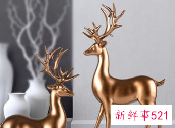 鹿摆件及摆放位置办公室