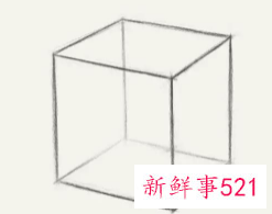 美术正方体透视图