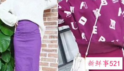 紫红色长裙配什么颜色长外套