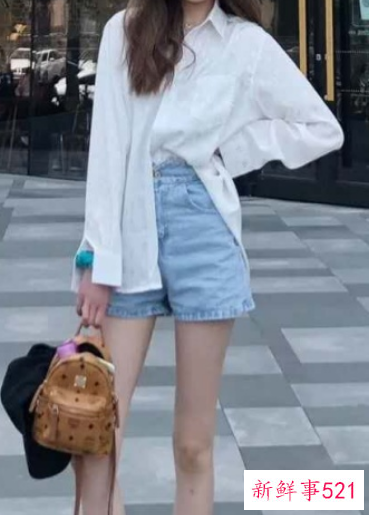 牛仔短裤配什么鞋图片