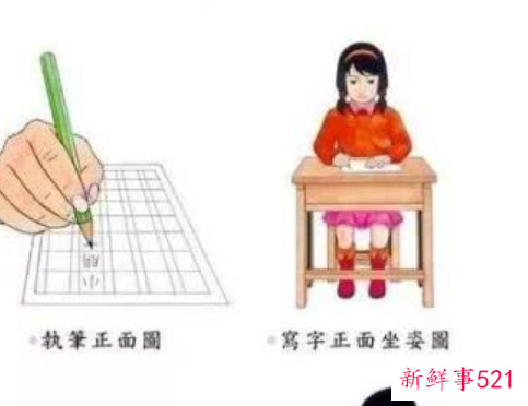 写字的正确姿势口诀