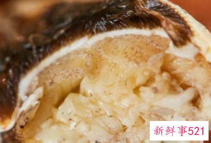 公大闸蟹煮熟后的白色膏状物