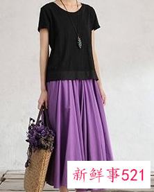 紫红色长裙配什么颜色长外套