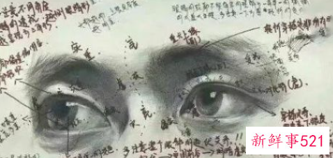 素描画眼睛的步骤图 眉毛