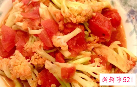 番茄菜花的做法