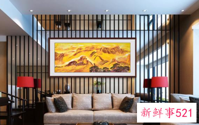 客厅西墙挂万里长城好吗