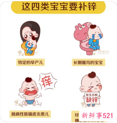 儿童缺锌有哪些症状