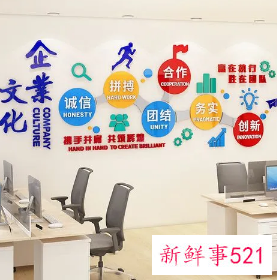 办公室文化墙标语