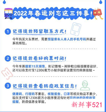 2022春运买票新变化