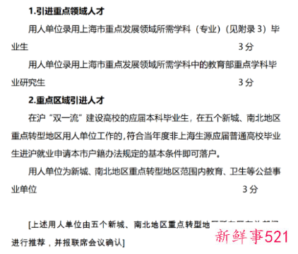 上海再放松落户政策，应届硕士毕业生可直接落户