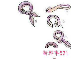 小丝巾的系法相关