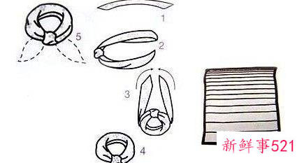 小丝巾的系法相关