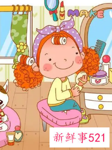 一个女生突然不化妆