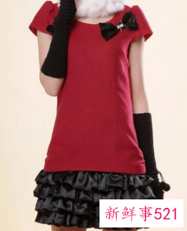 小个子穿蛋糕裙示范