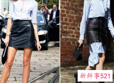 小皮裙怎么搭配上衣外套