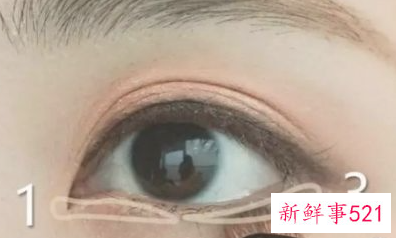 简单的眼影画法