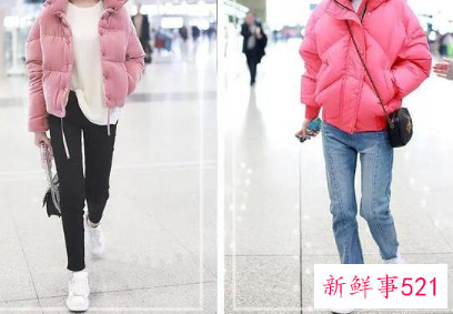 粉色羽绒服搭配什么颜色裙子
