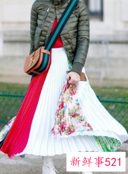 粉色羽绒服搭配什么颜色裙子