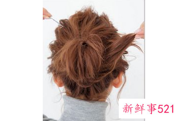 发夹后脑勺盘发