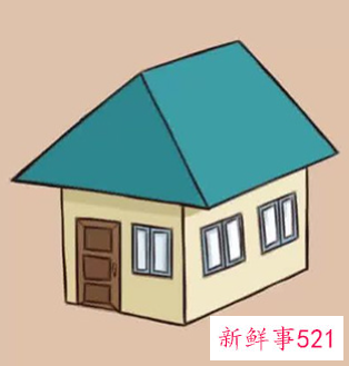 画画图片简单漂亮房子