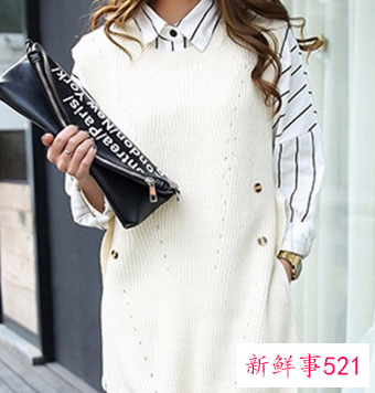 毛衣背心里面应该怎么穿搭