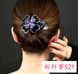 发夹后脑勺盘发