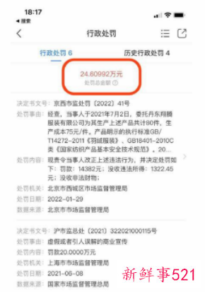 知名羽绒服成本只有75元标价1500