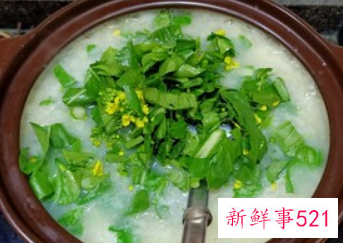青菜煮粥的做法