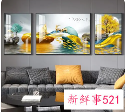 沙发背景墙挂画挂什么好