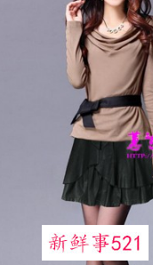 小个子穿蛋糕裙示范