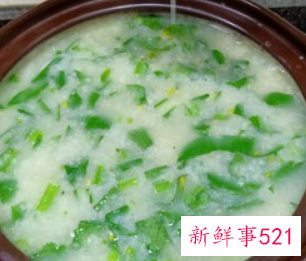 青菜煮粥的做法