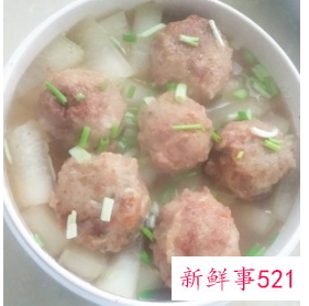 肉丸子配料及制作方法