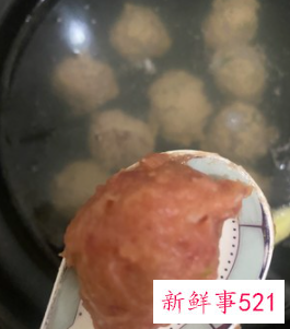 肉丸子配料及制作方法