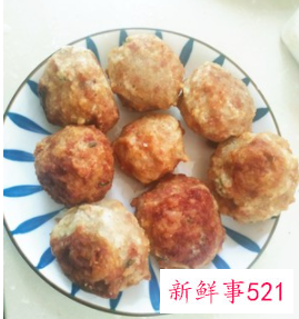 肉丸子配料及制作方法