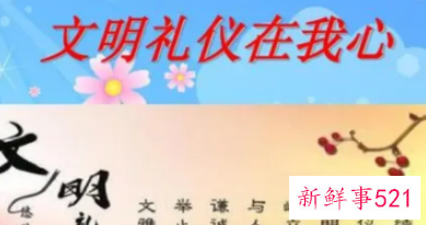 文明礼仪十条两字