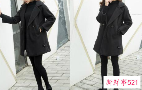 黑色呢大衣怎么搭配